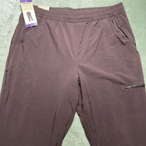 Eddie Bauer Women's Fleece Lined Pants,UPF 50+, Functional Pocket,Purple, Siz 14